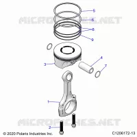 ENGINE, PISTON & ROD