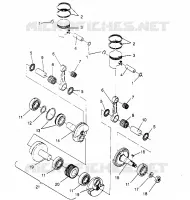 PISTON   CRANKSHAFT  500 EFI 0952774, EFI SKS 0952574,   EFI SKS PT 09529 (4929052905C013)