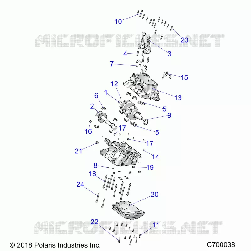 CRANKCASE AND CRANKSHAFT