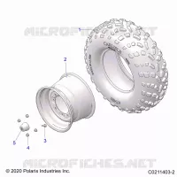 WHEELS, REAR TIRE