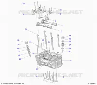 ENGINE, CYLINDER HEAD AND VALVES