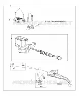 FRONT BRAKE BRAKE LEVER AND MASTER CYLINDER