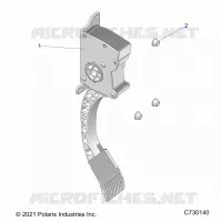ENGINE, THROTTLE PEDAL