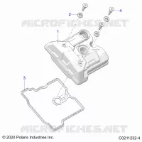 ENGINE, VALVE COVER