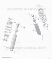 REAR SUSPENSION SHOCK AND MOUNTING