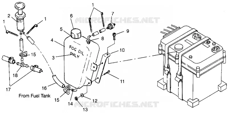 ENGINE FOGGING SYSTEM  INTL. SLT 700 I964166 (4933923392C009)