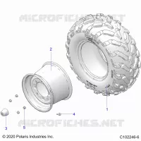 WHEELS, REAR TIRE