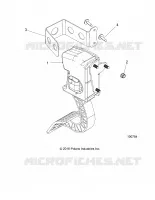 ENGINE, THROTTLE PEDAL AND MOUNT