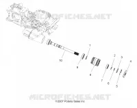 DRIVE TRAIN, MAIN GEARCASE OUTPUT SHAFT