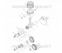 CRANKSHAFT AND PISTON