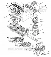 CYLINDER   MANIFOLD SL 650 / B934058 (4924732473022A)