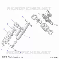 SUSPENSION, REAR SHOCK MOUNTING