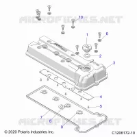 ENGINE, VALVE COVER