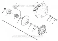 DRIVEN CLUTCH ASSEMBLY TRAIL BOSS / W928527 (4922892289024A)