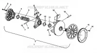 DRIVE CLUTCH ASSEMBLY LITE 0943433,STARLITE 0943427 AND  LITE DELUXE 094343 (4924992499023A)