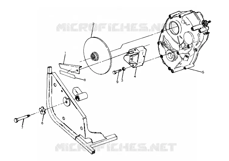 GEARCASE   BRAKE MOUNTING 6X6 (4919811981037A)