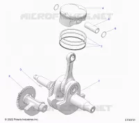 ENGINE, CRANKSHAFT, PISTON AND BALANCE SHAFT