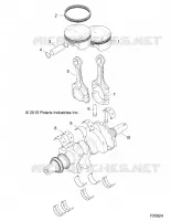 ENGINE, CRANKSHAFT AND PISTON