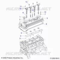 ENGINE, VALVE COVER
