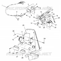 ELECTRICAL/TAILLIGHT ASSEMBLY XPLORER 300 W969130 (4935903590C008)
