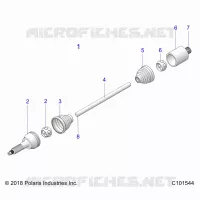 DRIVE TRAIN, REAR DRIVE SHAFT 