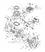 CRANKCASE AND CYLINDER  2X4 400L W957540 (4930093009D001)