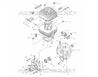 CRANKCASE AND CYLINDER (BLAZER)