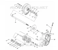 DRIVE TRAIN ASSEMBLY 440 XCR / 0931760 (4923022302019A)