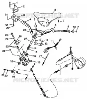 STEERING SL 700 B974071, INTL. SL 700 I974071, SL 700 DELUXE B974072 AND IN (4940874087B001)