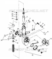 FRONT STRUT     SCRAMBLER 500 W97BC50A (4943074307B005)