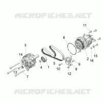 ENGINE, ALTERNATOR AND COMPRESSOR
