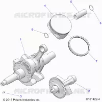 ENGINE, CRANKSHAFT, PISTON AND BALANCE SHAFT