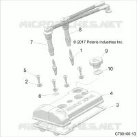 ENGINE, VALVE COVER