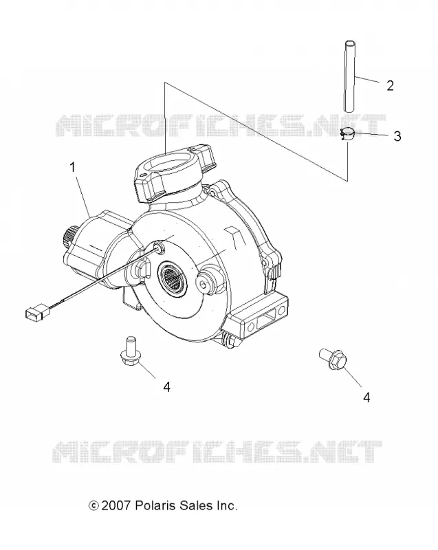 DRIVE TRAIN, FRONT GEARCASE MOUNTING
