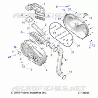 DRIVE TRAIN, CLUTCH COVER AND DUCTING