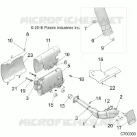 ENGINE, EXHAUST SYSTEM