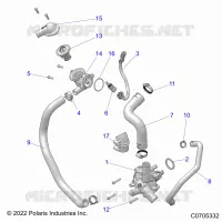 ENGINE, WATERPUMP AND BYPASS