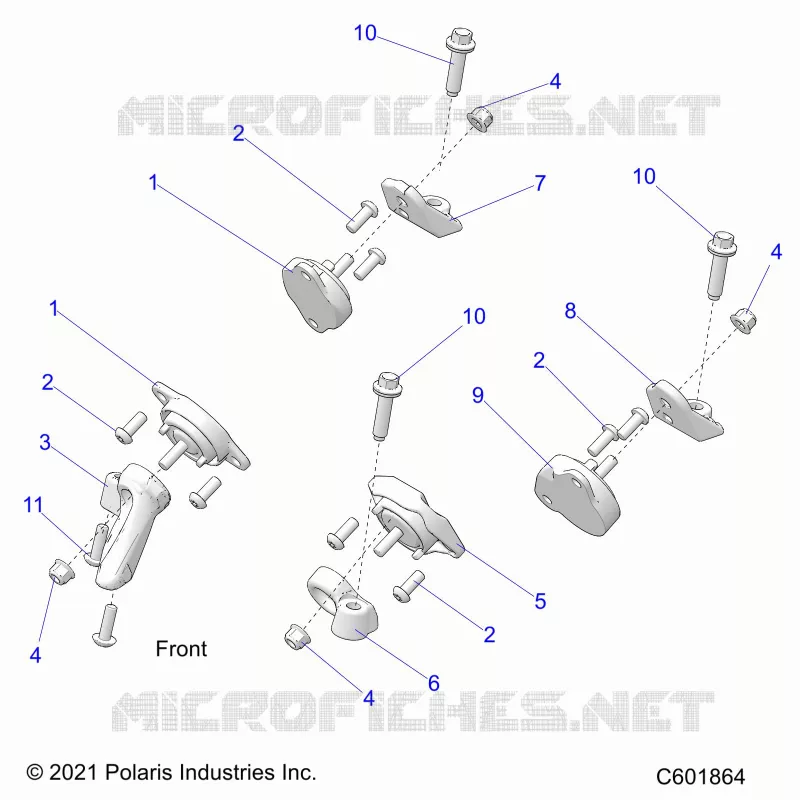 ENGINE, MOUNTING & LONG BLOCK