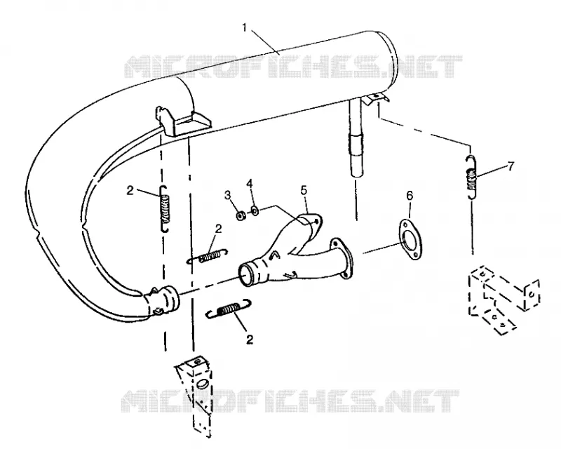 EXHAUST SYSTEM TRAIL 0972761, EUROPEAN TRAIL E972761,  TRAIL TOURING 097226 (4938313831C013)