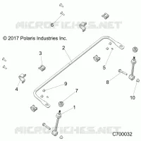 SUSPENSION, FRONT STABILIZER BAR