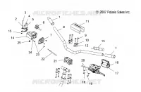 STEERING, HANDLEBAR MOUNTING AND CONTROLS