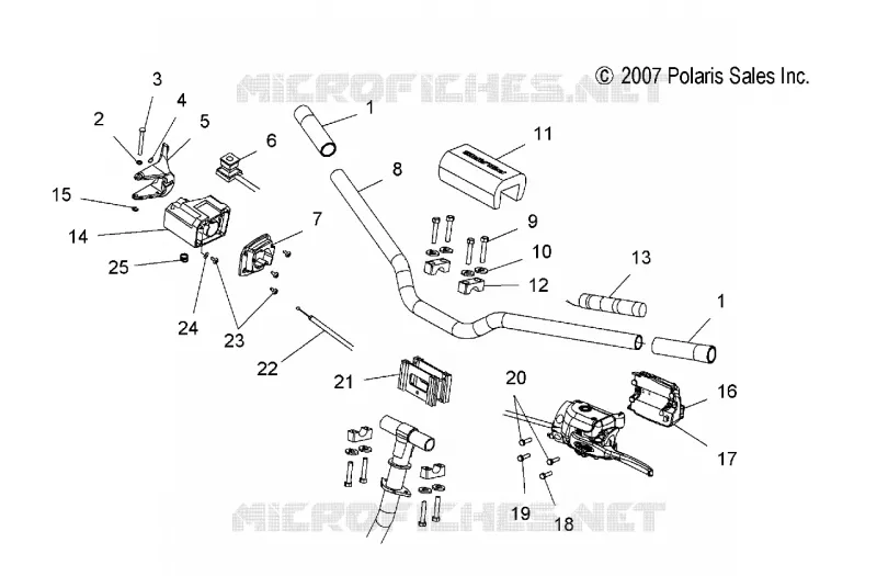 STEERING, HANDLEBAR MOUNTING AND CONTROLS