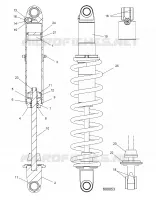 SUSPENSION, REAR SHOCK TRACK