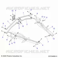 REAR SUSPENSION TRAILING ARMS MOUNTING