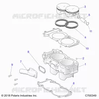 CYLINDER AND PISTON
