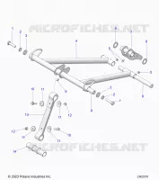 SUSPENSION, FRONT TORQUE ARM