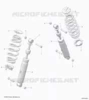 REAR SUSPENSION SHOCK AND MOUNTING