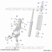 SUSPENSION, FRONT STRUT 