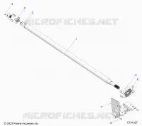 DRIVE TRAIN, MID PROP SHAFT
