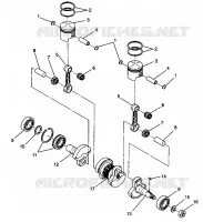 PISTON   CRANKSHAFT LITE 0943433 AND  LITE DELUXE 0943431 (4924992499035A)
